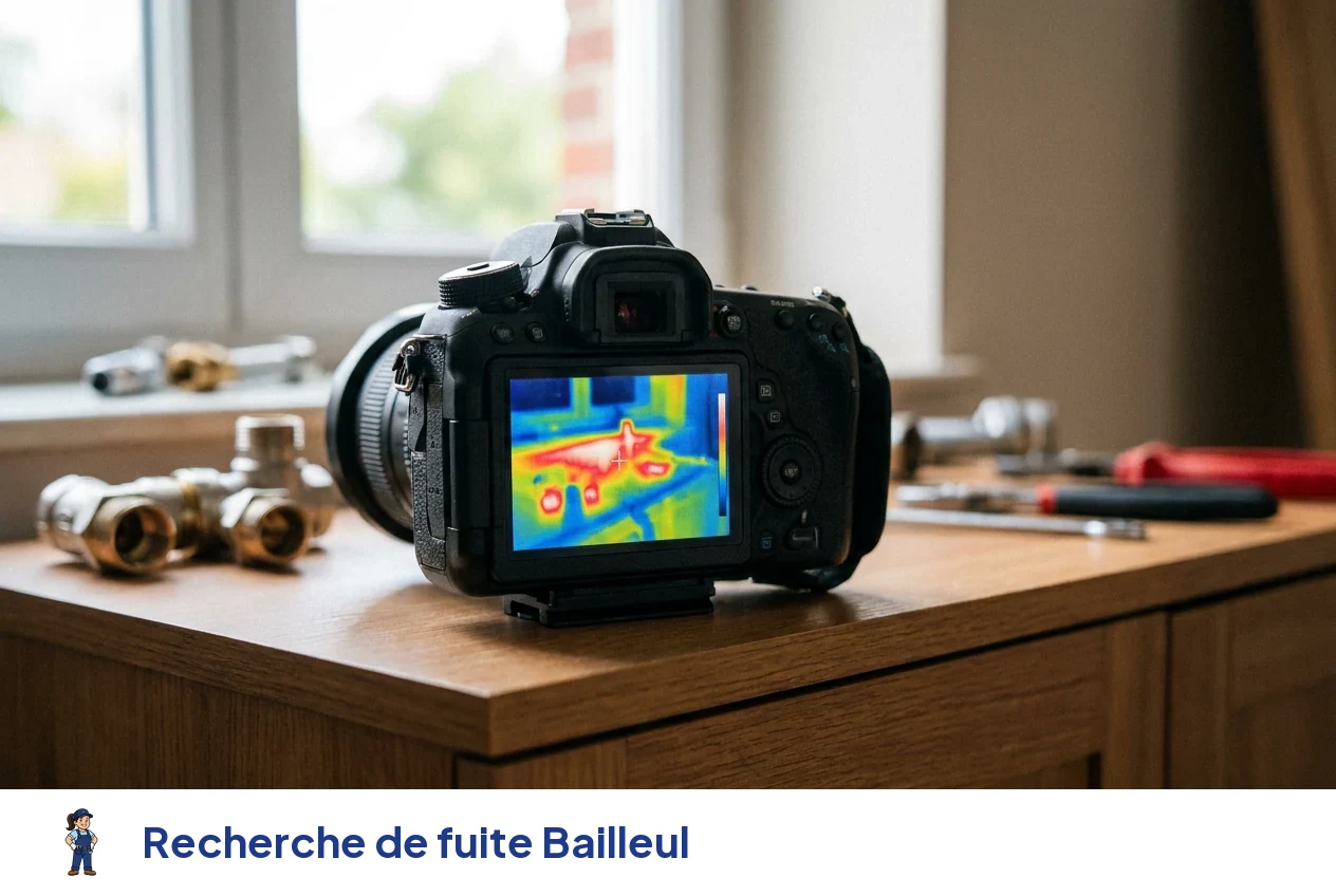 Recherche de fuite à Bailleul
